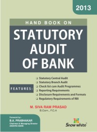 HAND BOOK ON STATUTORY AUDIT OF BANK